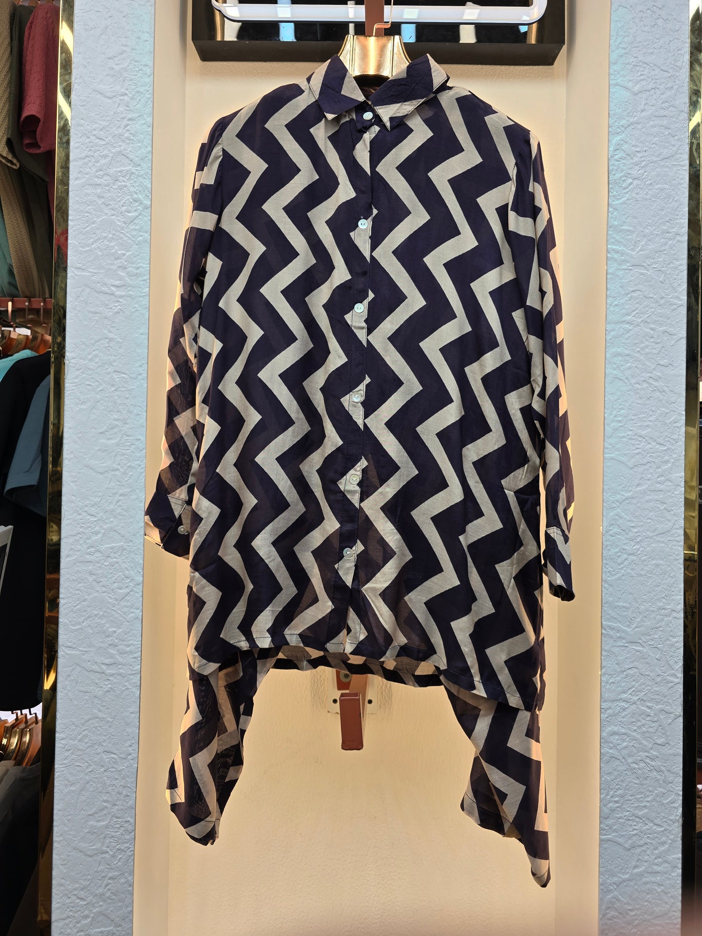 Pure Muslin Crepe Black and Grey Coord Set