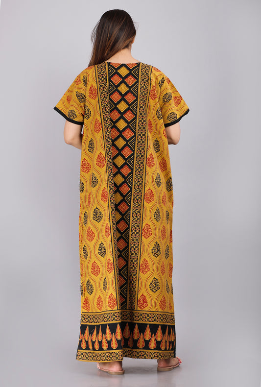 Maternity Feeding Nursing Nightwear Yellow Gown