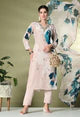 Muslin Crepe Three Piece Festive Suit Set