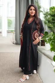 Exquisite Mandala Art Embroidered Black Flared Dress