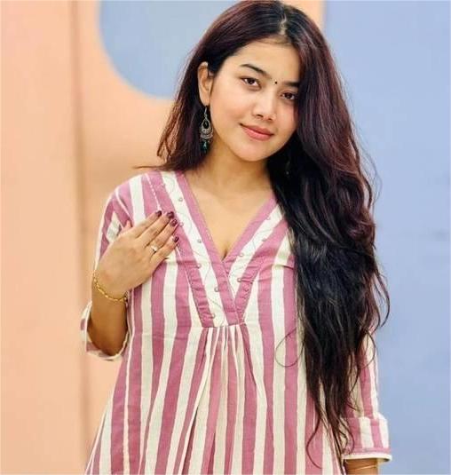 Plum Pink Cotton Striped Kurta Set