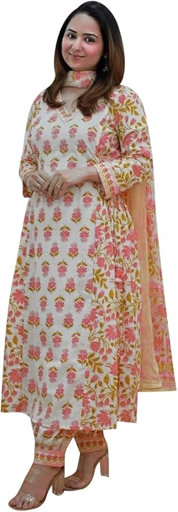 Cotton Printed Afghani Salwar Flared Suit