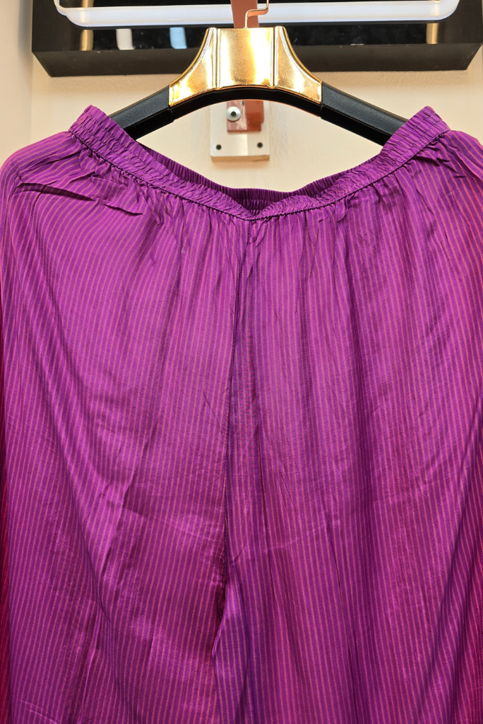 Floral Printed Kaftan Dress with Waist Tie | Sequence Handwork Two Piece Dress